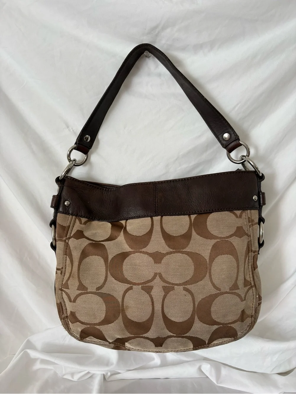 Y2K Coach Zoe hobo handbag signature C shoulder bag purse authentic